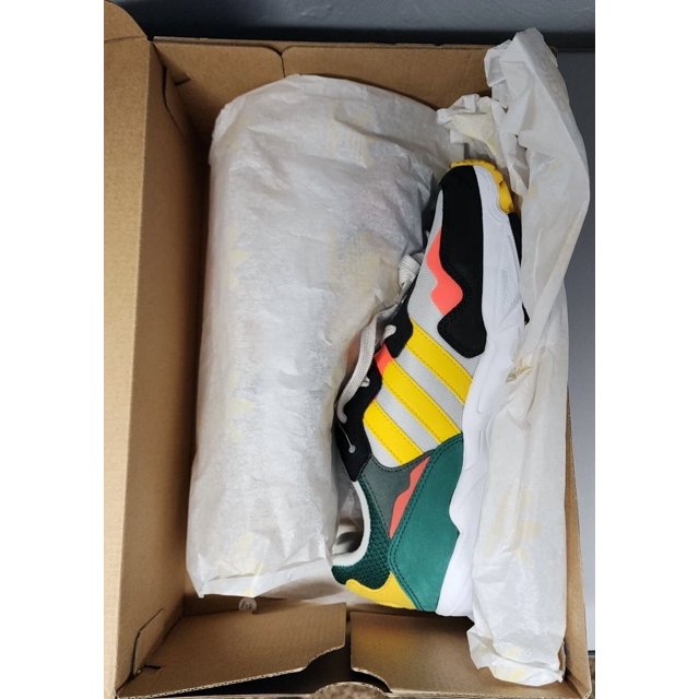 New Ad-id-as YUNG-96 Mens Size 7.5 DB2605 Gold Green