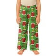 thumbnail image 2 of Girl Boy Plaid Pants Drawstring Cute Loose Bottom Trousers, 2 of 5