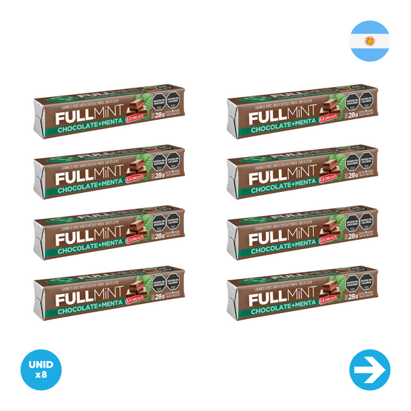 Georgalos - Fullmint chocolate mint candies - 28gr x8 Units