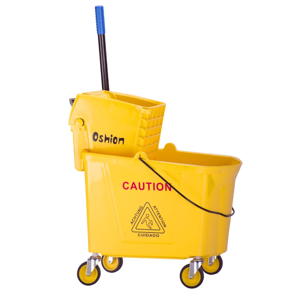 5 Gallon Mini Mop Bucket with Wringer Combo Commercial Rolling Cleaning