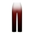 thumbnail image 5 of Dyegold Wide Leg Trouser Pants For Women Ombre Tie Dye Elastic Waist Palazzo Pants Plus Size Straight Long Pant With Pockets, 5 of 5