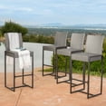 thumbnail image 4 of Cassidy Outdoor Wicker Barstools, Set of 4, Grey, 4 of 12