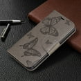 thumbnail image 5 of iPhone 11 Pro Max 6.5" Wallet Case, Dteck Embossed Butterfly Flip PU Leather Stand Wallet Case Cover For Apple iPhone 11 Pro Max 2019, Gray, 5 of 6