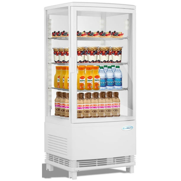 Countertop Refrigerator Display Case With Led Lighting 3 Cu Ft