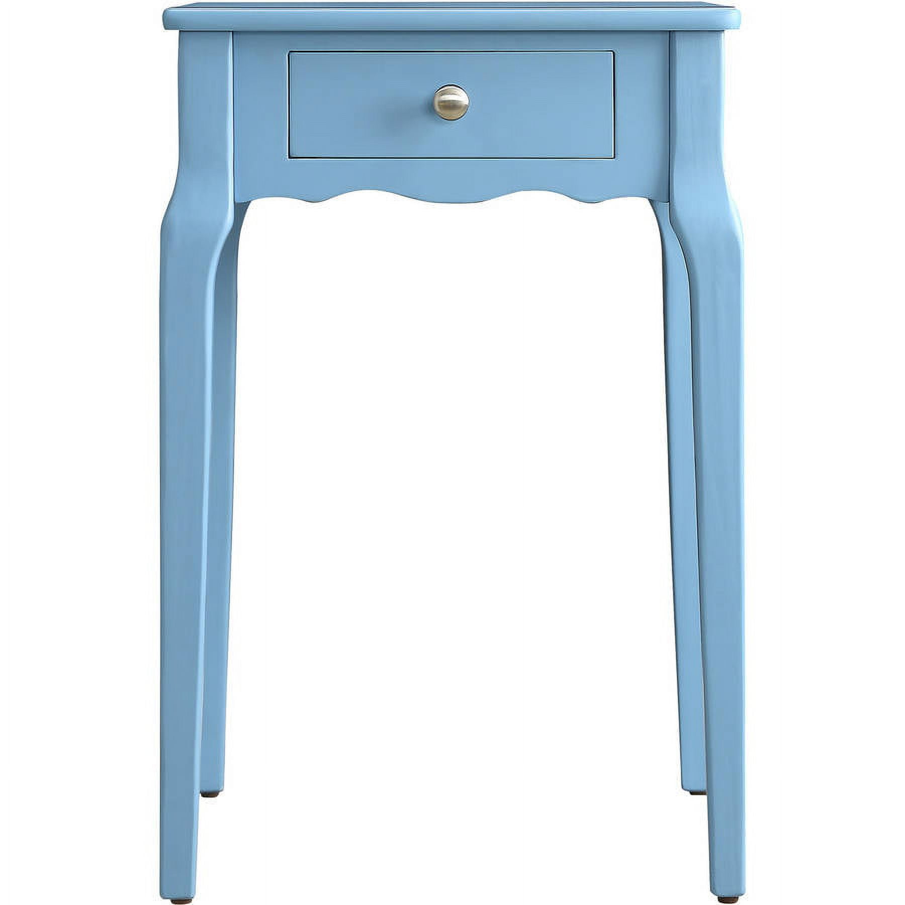 Weston Home Catalpa 24" High Wood End Table with Drawer, Espresso