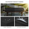 thumbnail image 6 of Millsilo 42" x 18" x 3" Outdoor Bench Cushion with Removable Cover, Water-Repellent UV Fade-Resistant Patio Cushion, High-Density Foam, Non-Slip Ties, Black, 6 of 9