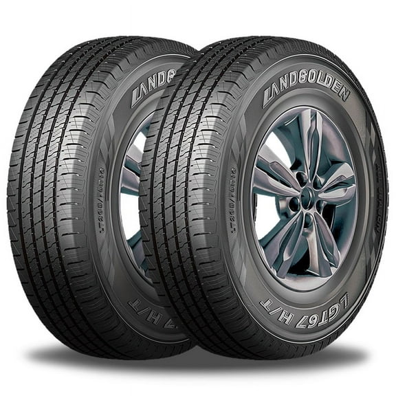 Pair of 2 Landgolden LGT67 235/80R17 120Q All Season Tires 10PR/E 65K Mileage Warranty 841623119560 / 235/80/17 / 2358017 Fits: 2003-04 Dodge Ram 3500 Laramie, 2007 Dodge Ram 3500 TRX4