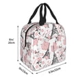 thumbnail image 4 of Kdxio Paris Print Insulated Lunch Bag,Reusable Tote Lunch Box for Women Men,Leakproof Cooler Lunch Bags for Work Office Travel Picnic, 4 of 6