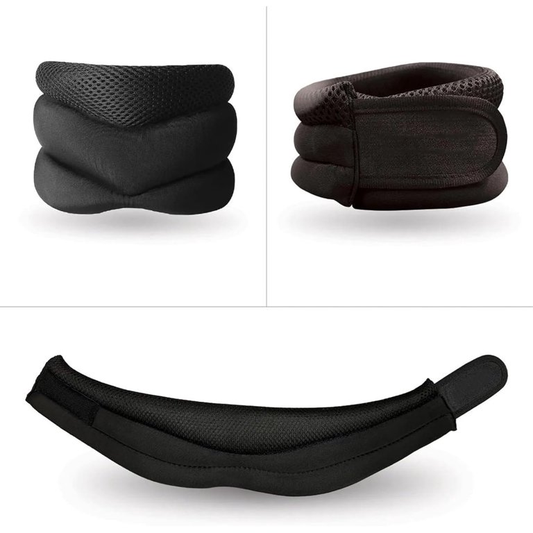 Protège-Cou Moto 3D – Anti-Fatigue Cervical – Velours/Lycra Noir Taille Unique