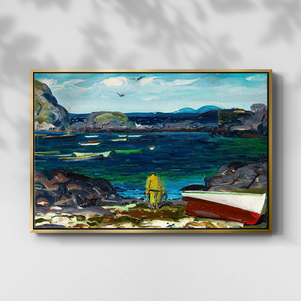 Vintage Landscape-CXVIII By Wexford Home Framed in Gold Wood Gallery Wrapped Canvas 17 in. x 25 in.