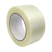 Filament Duct Tape, Transparent, 2 Inches x 30 Yards - Fiberglass Filament Reinforced Strapping Tape