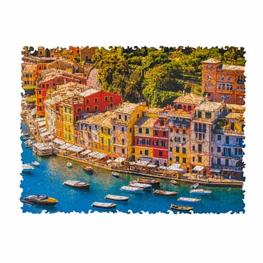 UNIDRAGON Wooden Puzzle Italian Riviera 125 Pieces S Nature View