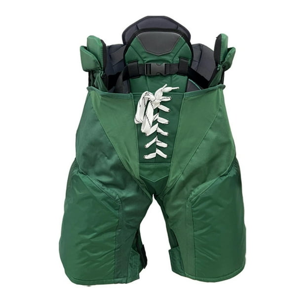 Pantalones de hockey sobre hielo, equipo de protección para jugadores de hockey, cintura ajustable Jr. L.