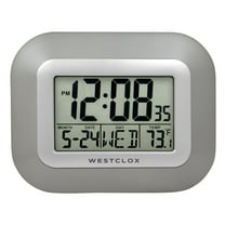 Westclox 0.99" Digital Modern Indoor Wall Clock, Easy To Read Lcd Display