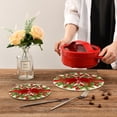 thumbnail image 7 of SKYSONIC Christmas Candy Cane Pot Holders Trivets, 2 Pcs Heat Resistant Trivets, Cotton Thread Weave Mats for Hot Pads Pans Pot Bowl Teapot for Kitchen Decor, 7 of 7