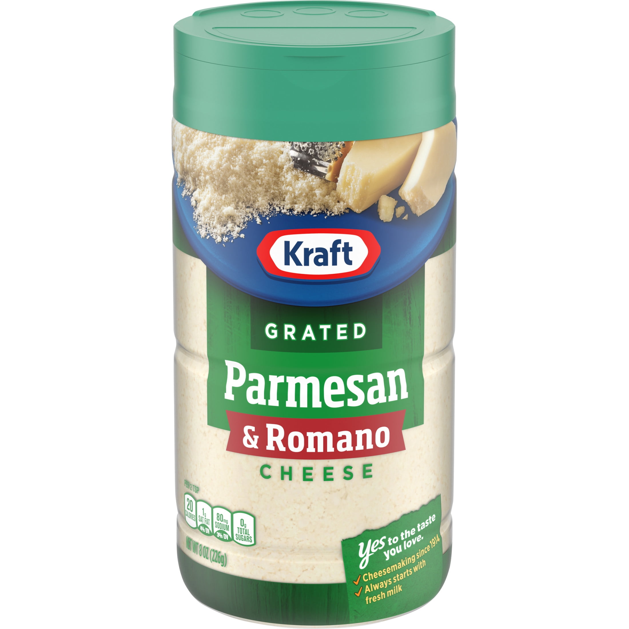 Kraft Grated Parmesan & Romano Cheese Shaker 8 oz Bottle