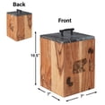 thumbnail image 4 of Park Designs Rustic Wood Canister - Large, 4 of 6