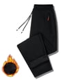 thumbnail image 2 of Awwp Mens Sweatpants, Fleece Lined Winter Pants with Pockets Warm Athletic Joggers Workout Running Pants for Men Black L, 2 of 8