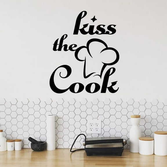 Handmadetneonsign Kiss The Cook Words Metal Wall Art Light, Quote Metal Sign Wall Decor, Quote Metal Decor