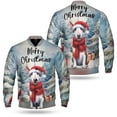 thumbnail image 3 of Merry Christmas Bull Terrier Enjoys Woofmas Winter Xmas Holiday All Over Print 3D Baseball Jacket Bully Dog Lovers Gifts Idea Bomber Jacket Softball - 02022, 3 of 6