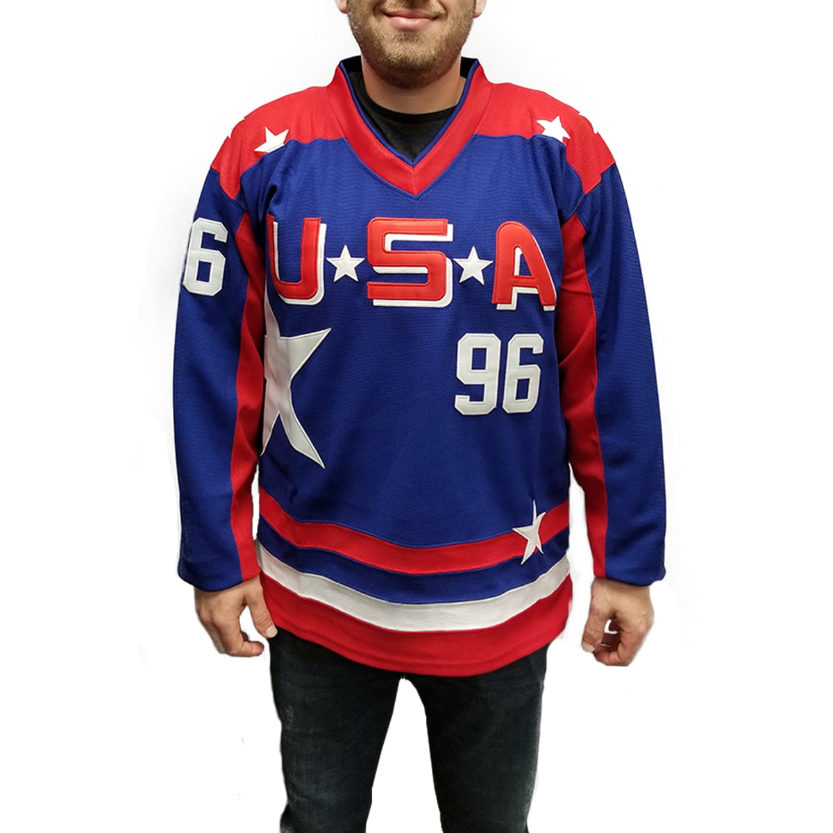 Charlie Conway 96 Anaheim Ducks Hockey Jersey Costume Mighty 2 D2 Movie  Uniform