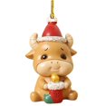 thumbnail image 1 of Christmas Tree Pendant Cute Animal Elephant Design Vibrant Colors Long-lasting Acrylic Hanging Decoration, 1 of 10