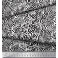 thumbnail image 2 of Soimoi White Velvet Fabric Leopard & Wild Animal Skin Decor Fabric Printed BTY 58 Inch Wide, 2 of 3