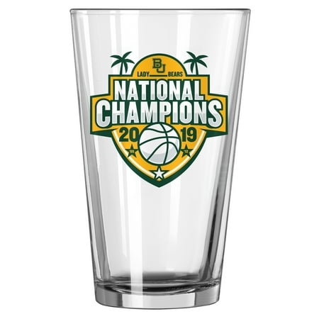 Baylor Bears 2019 NCAA Women's Basketball National Champions 16oz. Satin Etch Pint Glass - No