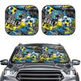 thumbnail image 2 of Yiaed Goal Time Print Car Front Windshield Sun Shade,Foldable Anti-UV Car Sunshade for Front Window for Most Vehicles-Small, 2 of 5
