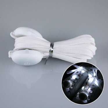 Porfeet Shoelace LED 50cm Optical Fiber Light Up Strap Luminous Flash ...