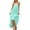 Mint Green, variant on Women's Summer Halter Neck Sleeveless Maxi Dress Solid Color Loose Fit Slip Dress for Casual Vacation Beach Party Dresses