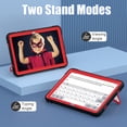 thumbnail image 5 of ELEHOLD Kids Case for Samsung Galaxy Tab A9 Plus 11.0" (2023), Heavy Duty Shockproof Rugged Protective Case with Foldable Kickstand for Boys Children for Samsung Tab A9+ Case X210/X215/X216,Black+Red, 5 of 8