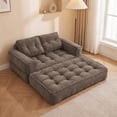 thumbnail image 5 of Leumius 2 Seater Modular Corduroy Sofa with Chaise Lounge,2-in-1 Boneless Convertible Floor Couch,Lazy Double Sofa with Armrest for Living Room Bedroom Apartment Game Guest Room,Coffee, 5 of 11