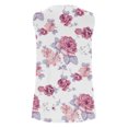 thumbnail image 5 of Womens Crew Neck Tank Tops Summer Sleeveless Floral Print Top Casual Cami Shirts Blouses Flowy Pleated Tunics Tee Shirts, 5 of 5