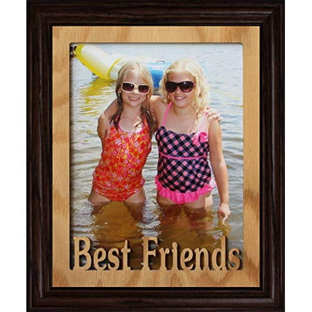 8X10 Best Friends Portrait Photo Laser Name Frame ~ Gift For A Girl Or Boy (Best Daycare Center Names)
