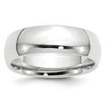 thumbnail image 4 of 14K White Gold 7mm Comfort-Fit Band Ring Size 6, 4 of 7