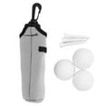 thumbnail image 2 of Small Neoprene Ball Tee Carry Bag with Rotating Hook, 3 Balls, 3 Tees, Portable Storage Solution with Reliable Design, 2 of 7