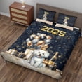 thumbnail image 3 of Happy New Year Bichon Frise Welcome 2025 Balloon Firework Party Quilt Bedding Set Bichons Dog Lovers Gifts Idea 1 Blanket Bed Cover 2 Pillowcases - 01014, 3 of 5