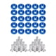 thumbnail image 1 of 20 tornillos para matrícula con arandelas, herrajes de montaje, tuercas de fijación, seguridad azul, 1 of 9