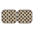 thumbnail image 5 of Lsque Cute Black Dog 2 PCS Windshield Sun Shade | CarFoldable Window Covers | Car Accessories Reflect UV for Universal Cars SUV Truck | Large, 5 of 7