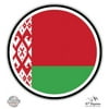Belarus Flag - 3" Vinyl Sticker - For Car Laptop I-Pad Phone Helmet Hard Hat - Waterproof Decal