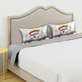 thumbnail image 5 of Dailycode Satin Pillow Case Standard Silk Pillow Cover for Hair and Skin Envelope Closure Santa Hat Wolf 20"x26", 5 of 9