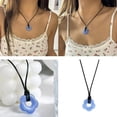thumbnail image 5 of Gargantilla de flores acrílicas con collar que combina con todo para mujer, novela de moda de estilo coreano, 5 of 5