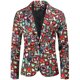 thumbnail image 4 of Chaqueta de traje con estampado de día de San Valentín informal de moda de otoño e invierno para hombre Pompotops  oipoqjl22168, 4 of 9