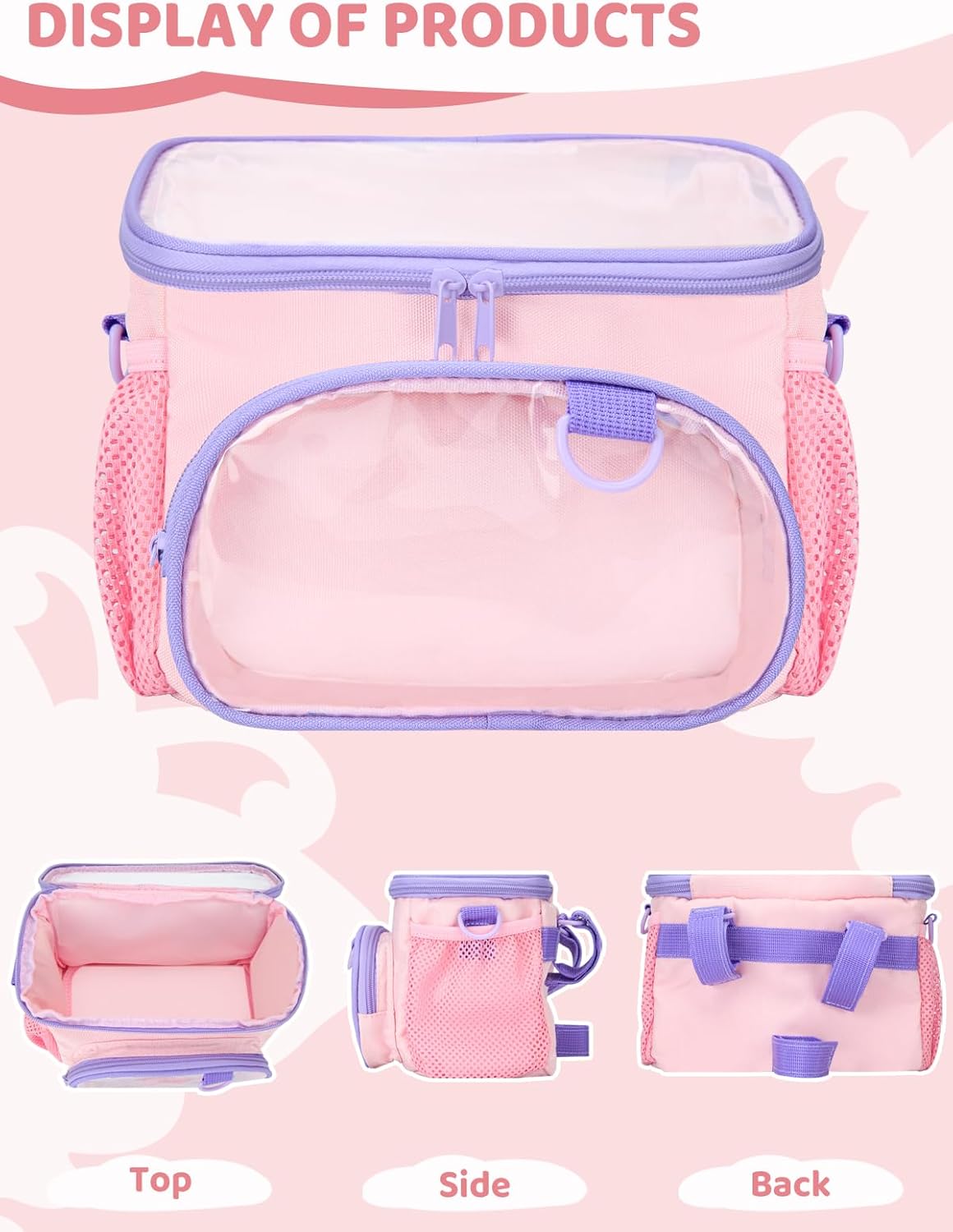 Bike Basket with Shoulder Strap, Waterproof Handlebar Bag, Front Basket for Most Bicycles