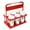 Red, variant on Heavy-Duty Foldable 6 Cup Drink Holder And Drink Carriers for Cups - Christmas & New Year Party Essential, Commercial-Grade Beverage Holder with Handle, Compatible with Grubhub