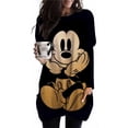 thumbnail image 4 of Camiseta de mujer nueva de primavera y otoño tallas S-3XL grande color sólido manga larga suelta Disney Mickey Mouse Casual Harajuku cintura T-sh, 4 of 5