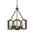 thumbnail image 2 of 2354-RBZ Millennium Lighting Delano - 4 Light Chandelier-22.5 Inches Tall and 18 Inches Wide     -Traditional Installation, 2 of 2