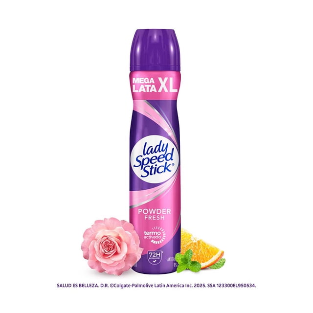 Desodorante Mujer en Aerosol Lady Speed Stick Powder Fresh Termo Activado 113 g