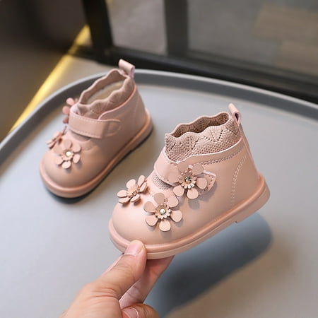 

One-piece delivery winter new women‘s baby shoes fleece-lined 1-3 years old children short boots two cotton soft bottom shoes